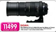 Sigma 150-500mm F/5-6.3 HSM OS Lens For Nikon Or Canon