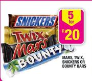 Mars,Twix,Snickers Or Bounty Bars-5's