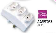 Simple Choice Adaptors-3x6A