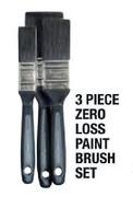 Zero Loss 3 Piece Paint Brush Set