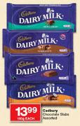 Cadbury Chocolate Slabs Assorted-180g Each