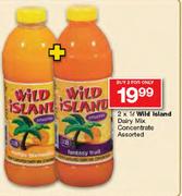Wild Island Dairy Mix Concentrate Assorted-2X1Ltr 