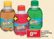 Kid-O Drink-O-Pop Assorted-3X250ml