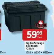 Big Jim Black Storage Box - 42tr Each