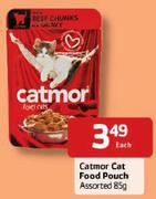 Catmor Cat Food Pouch - 85gm Each