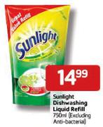 Sunligt Dishwashing Liquid Refill - 750ml