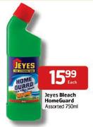Jeyes Bleach Homeguard Assorted-750ml Each