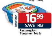 Rectangular Container Set-3's
