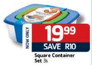 Square Container Set-3's