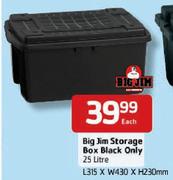 Big Jim Storage Box Black Only-25L Each