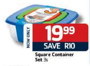 Square Container Set-3's