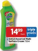 Dettol Multi Surface Cream-750ml Each