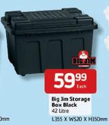 Big Jim Storage Box Black-42Ltr