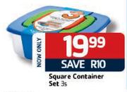 Square Container Set-3's