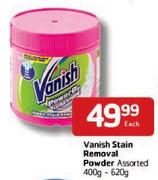 Vanish Stain Removal Powder-400gm-620gm Each