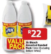 Jik Bleach Assorted Banded Pack-1Ltr(Excluding Brilliant White)
