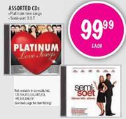 Assorted CDs-Platinum Love Songs,Semi-Soet D.S.T Each
