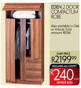 Eden 2 Door Compactum Robe