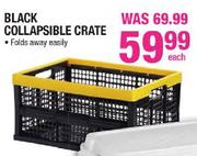 Black Collapsible Crate Each