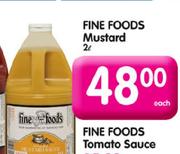 Fine Foods Mustard-2Ltr Each