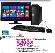 Pockard Bell Desktop PC Plus 20" LCD Monitor Each