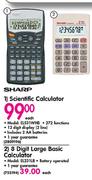 Sharp Scientific Calculator Each