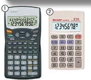 Sharp 8 Digit Large Basic Calculator Each