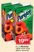 PureJoy 100% Fruit Juice Blend-2 x 1ltr