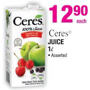 Ceres 1L Juice Assorted-Each