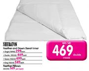 Sheraton Feather And Down Duvet Inner-Single Each