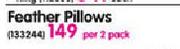Sheraton Feather Pillows-Per 2 Pack