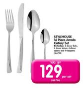 Stylehouse 16 Piece Arredo Cutlery Set-Per Set