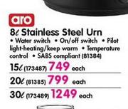 Aro 30Ltr Stainless Steel Urn
