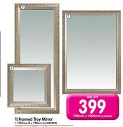 Framed Troy Mirror-1025mm(l)X720mm(w)