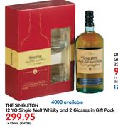 The Singleton 12 Yo Single Malt Whisky And 2 Glasses In Gift Pack-1X750ml