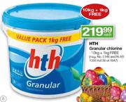 HTH Granular Chlorine 10kg+1kg Free