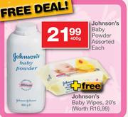 Johnson's Baby Powder Assorted-400g Each