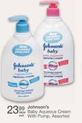 Johnson's Baby Aqueous Cream With Pump Assorted-500ml