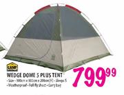 Camp Master Wedge Dome 5 Plus Tent-300cm x 300cm x 200cm (H)