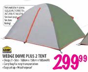 Camp Master Wedge Dome Plus 2 Tent-180cm x 150cm x 100cm (H)