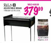 Out & About Adjustable Braai-60 x 45 x 21cm