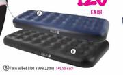 Out & About Twin Airbed-191 x 99 x 22cm each