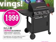 Out & About 3 Burner Gas Barbecue