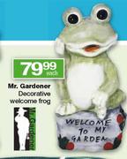 Mr. Gardener Decorative Welcome Frog Each
