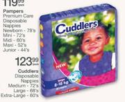 Cuddlers Disposable Nappies-Per Pack