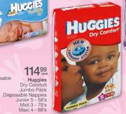 Huggies Dry Comfort Jumbo Pack Disposable Nappies