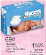 Huggies New Baby Size 1 Disposable Nappies-42's