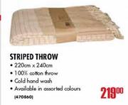 Striped Throw-220x240cm