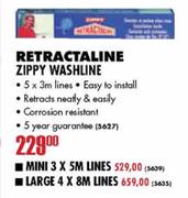 Retractaline Zippy Washline-5x3m
