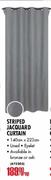 Striped Jacquard Curtain-140x223cm